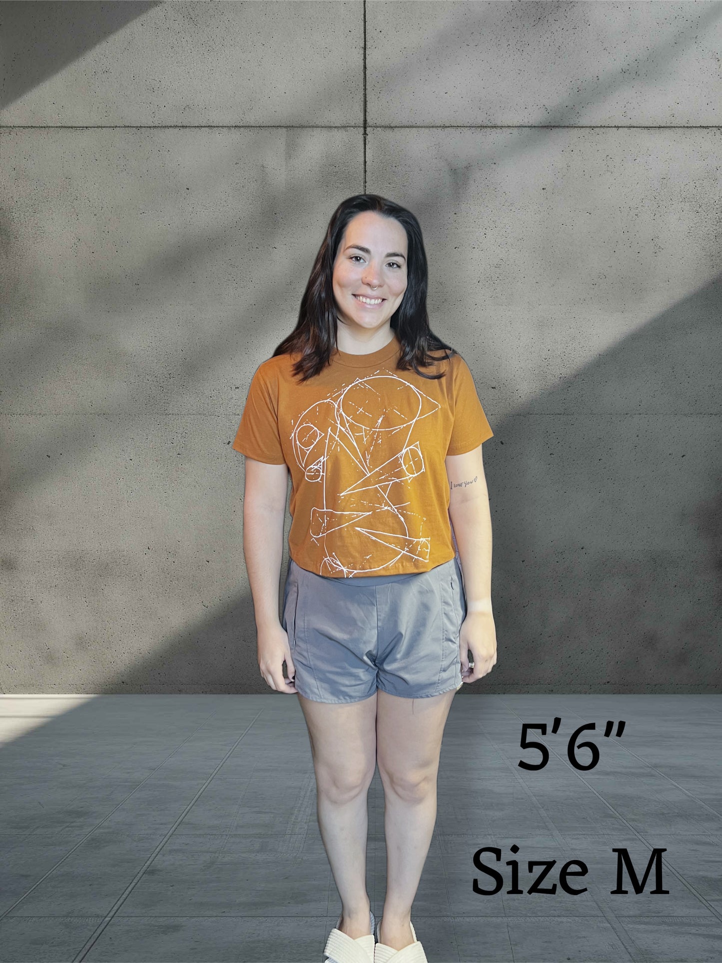 Cone Sketch Crop Top