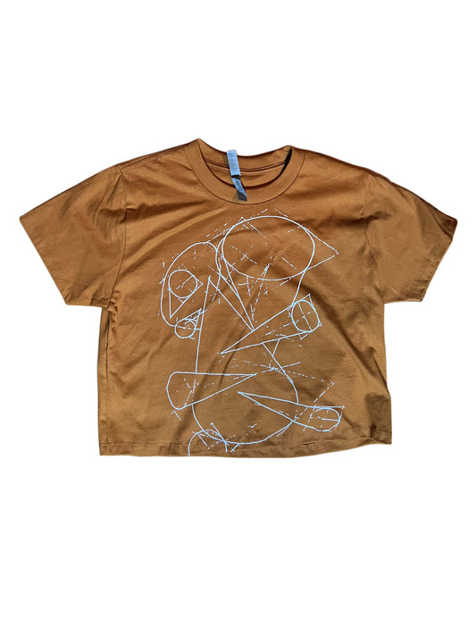 Cone Sketch Crop Top
